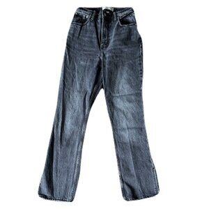 Abercrombie & Fitch 2/26 Faded Black 90's Straight Ultra High Rise Curvy Love